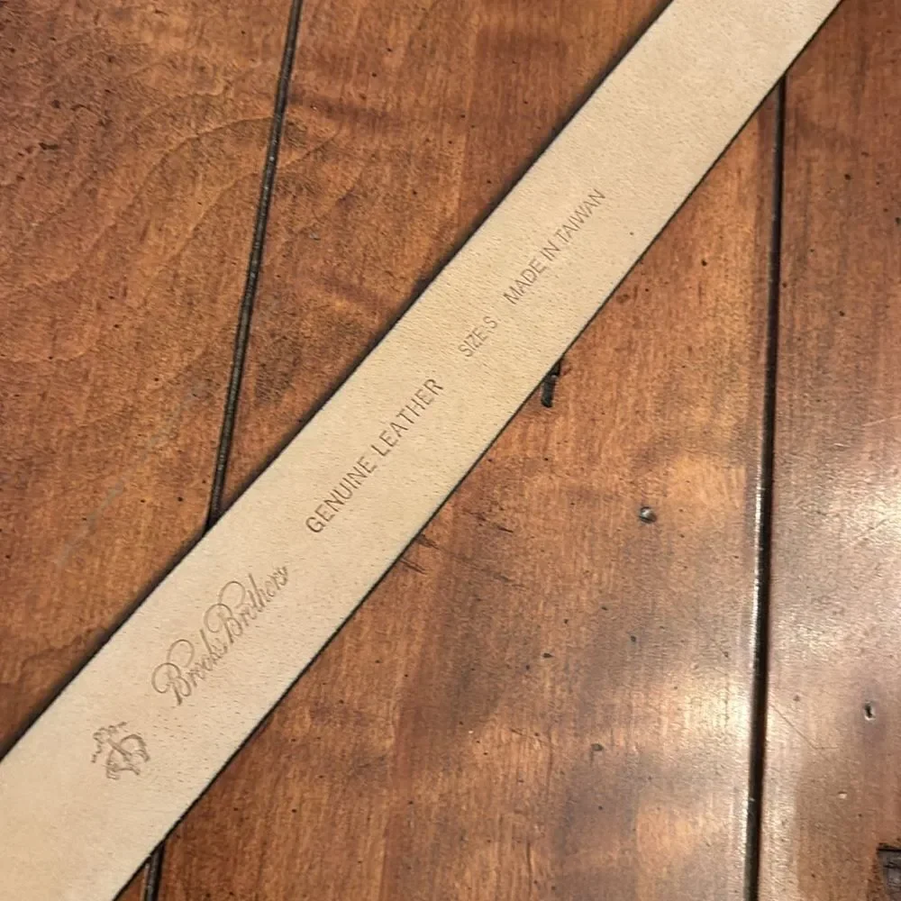 Brooks Brothers Black Calf Hair Belt - Small